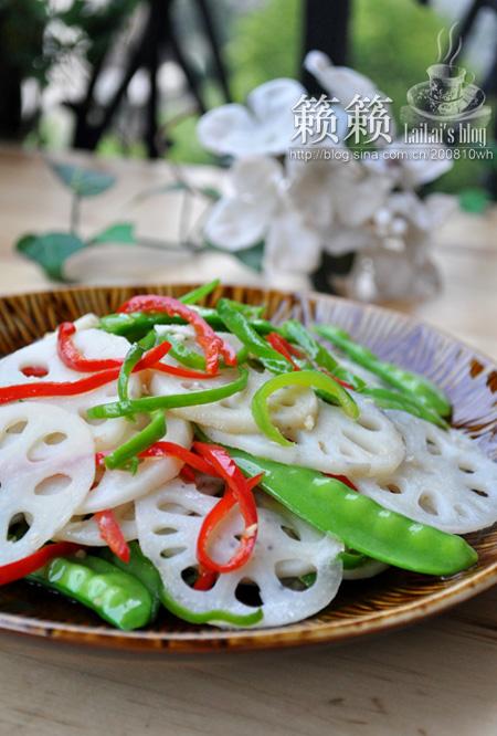 滑藕片小炒的做法