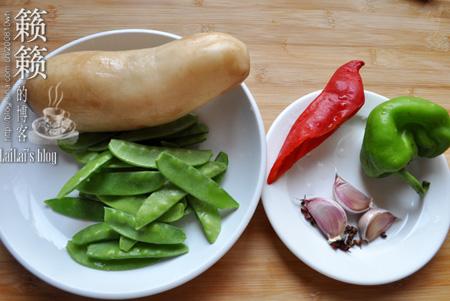 滑藕片小炒的做法