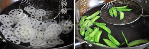 滑藕片小炒的做法