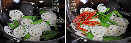 滑藕片小炒的做法