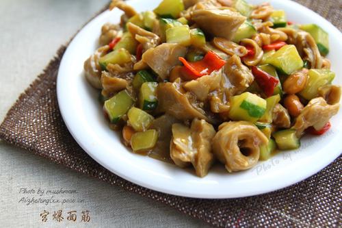 宫爆面筋的做法