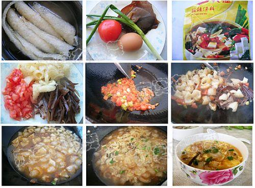 肉皮酸辣汤的做法