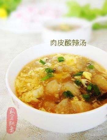 肉皮酸辣汤的做法