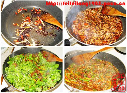 香菜牛肉丝的做法