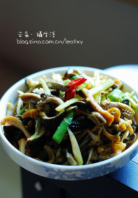 芥末炝鳝丝的做法