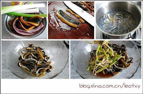 芥末炝鳝丝的做法