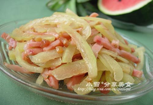 XO酱炒西瓜皮的做法