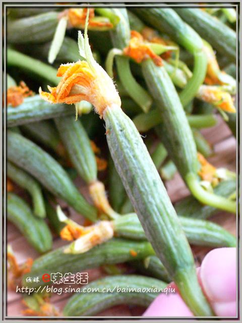 清炒黄瓜花的做法