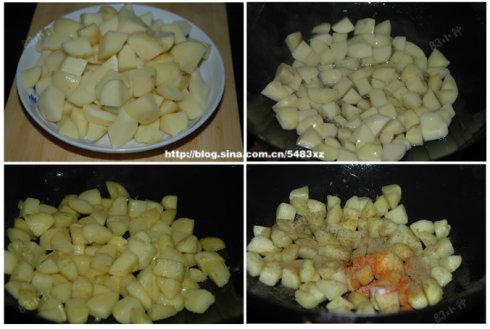 孜然黄金甲土豆的做法