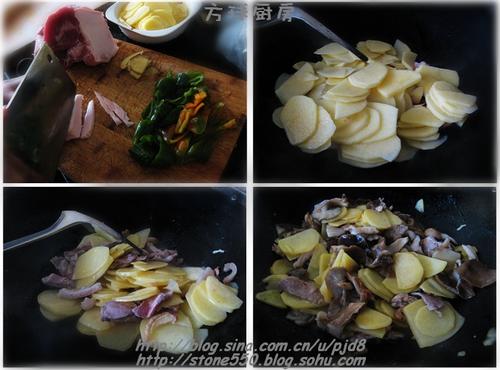 榛蘑土豆片的做法