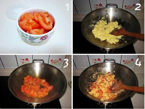 双色馒头+西红柿炒鸡蛋+小米黑芝麻糊+腐乳的做法