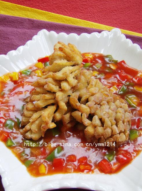 茄汁菊花鱼的做法