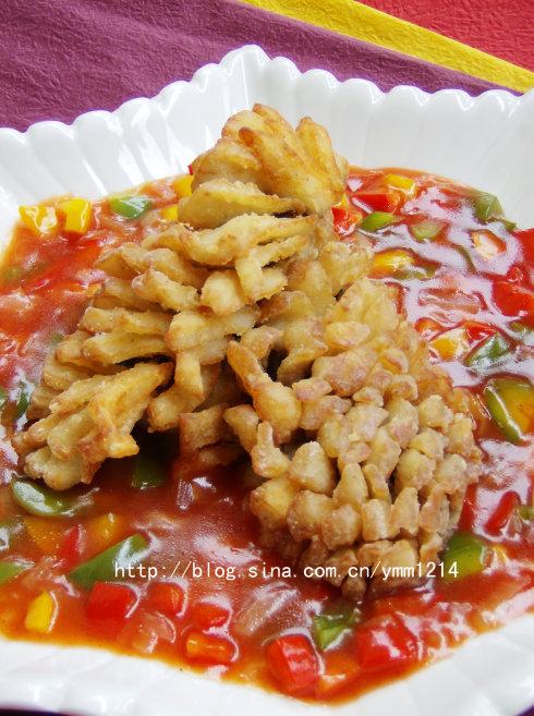 茄汁菊花鱼的做法