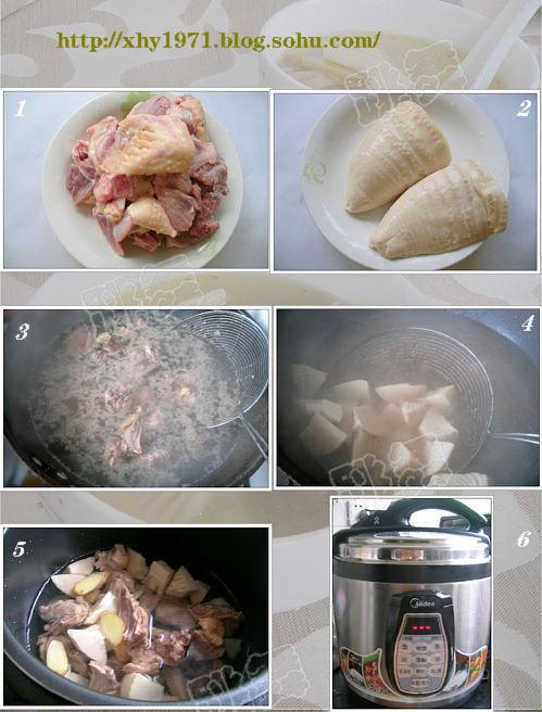 冬笋番鸭汤的做法