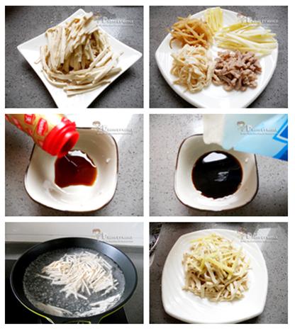 五味干丝的做法