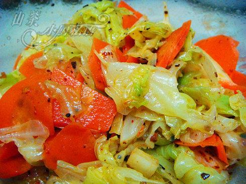 麻辣圆白菜的做法