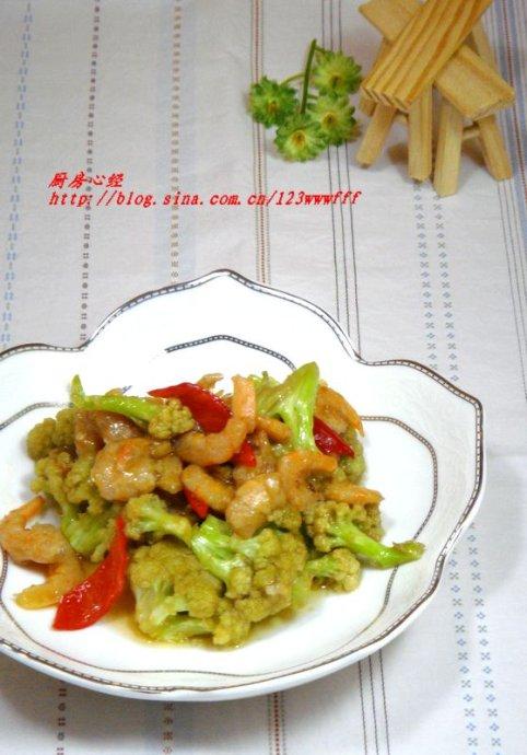 海米烧菜花的做法