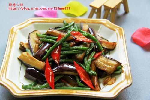 豆角炖茄子的做法