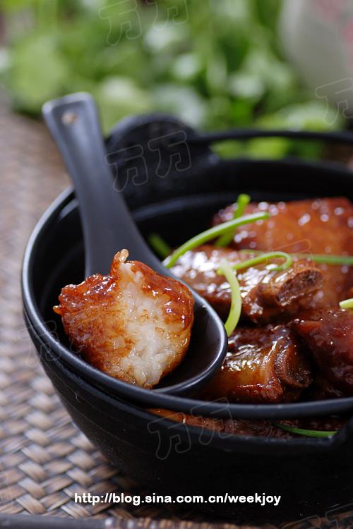 排骨烧粽子的做法