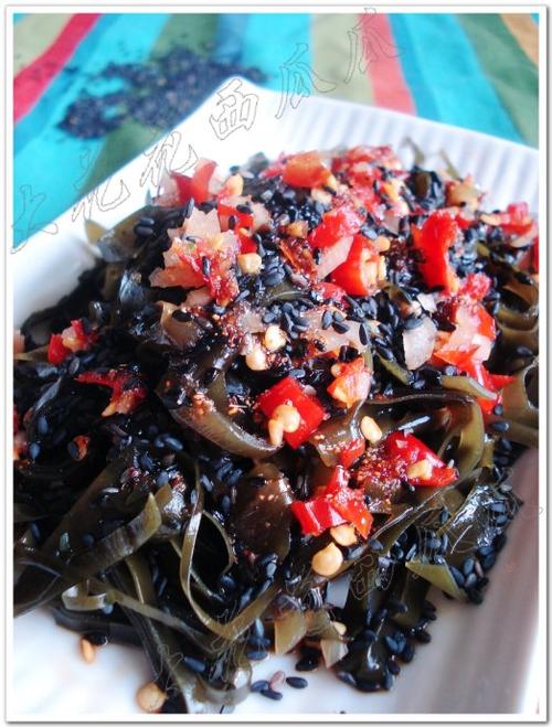 芝麻海带的做法