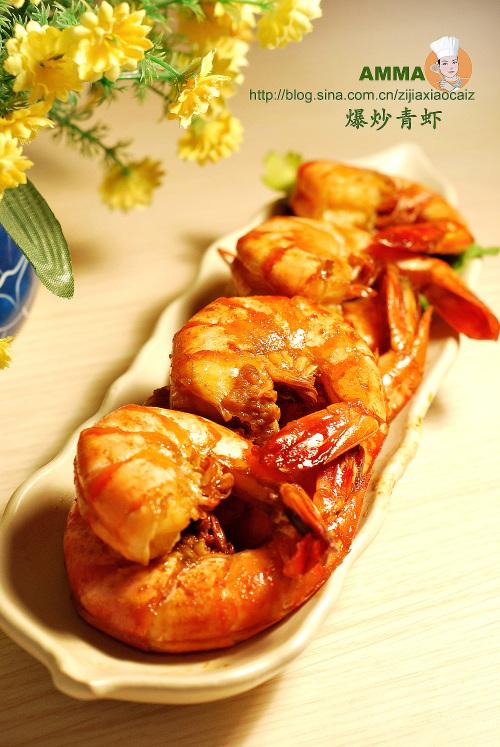 爆炒青虾的做法