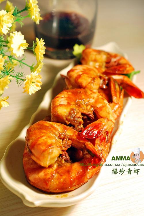 爆炒青虾的做法