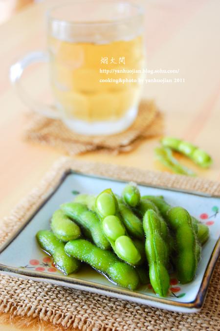 冰镇香糟毛豆的做法