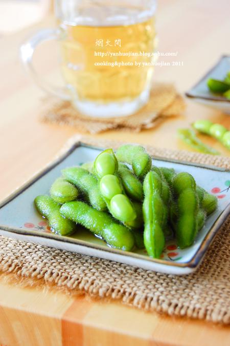 冰镇香糟毛豆的做法