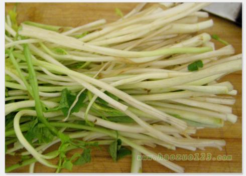 水芹香干炒肉丝的做法