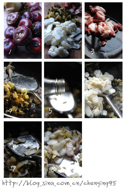 雪菜荸荠小炒肉的做法