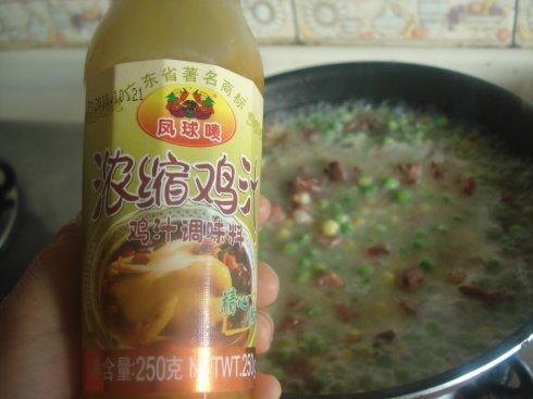 腊味烧豌豆的做法