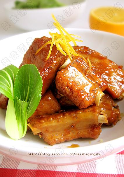 香橙排骨的做法