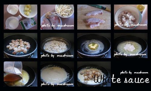 白酱袖珍菇烧鱼块儿的做法