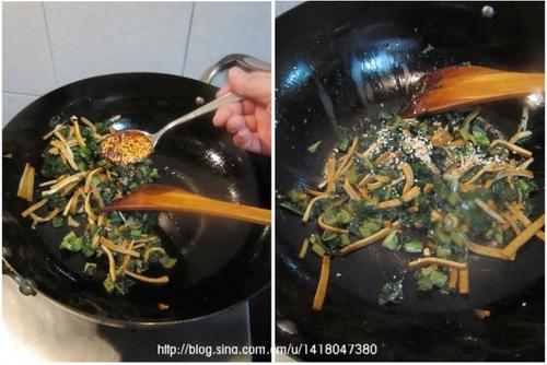 莴苣叶拌香干的做法