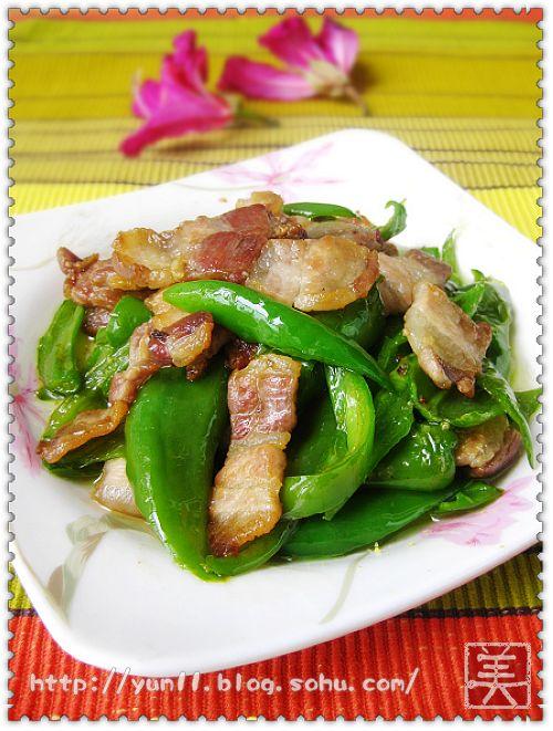 尖椒五花肉的做法