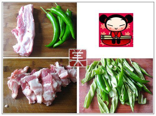 尖椒五花肉的做法