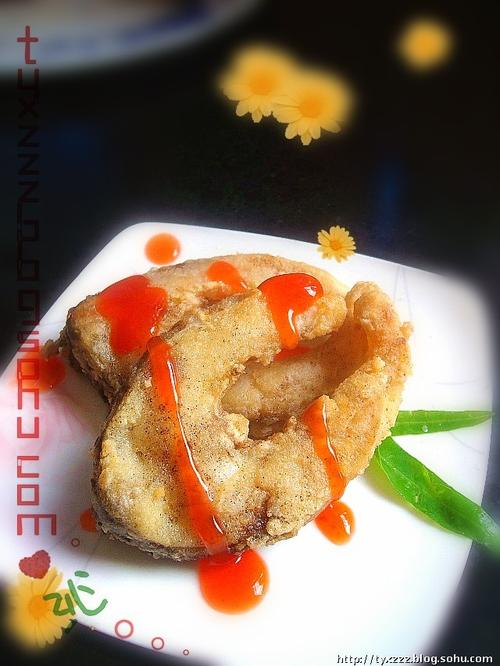 黑椒茄酱鱼块的做法