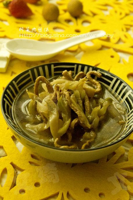 榨菜肉丝汤的做法