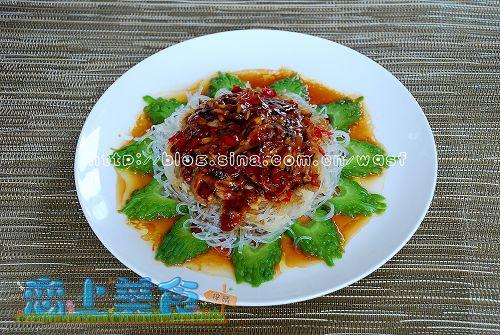 真菌苦瓜粉丝的做法