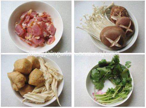 腊肉油豆腐暖锅的做法