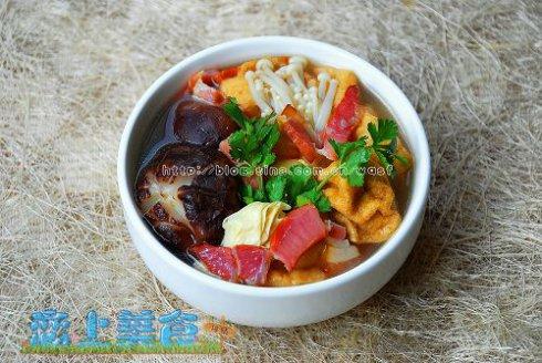 腊肉油豆腐暖锅的做法