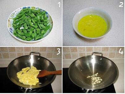 酱爆鸡蛋扁豆的做法