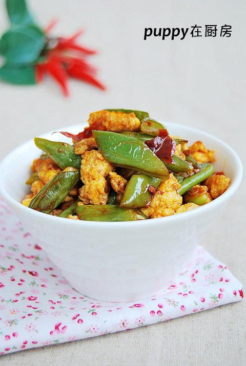 酱爆鸡蛋扁豆的做法