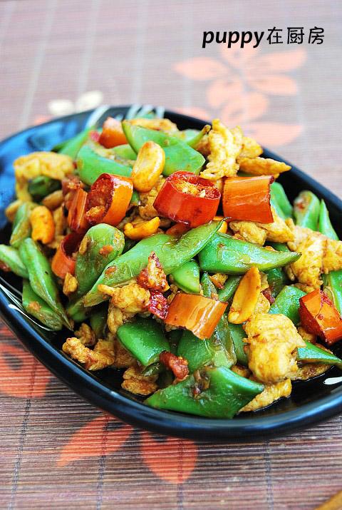 酱爆鸡蛋扁豆的做法