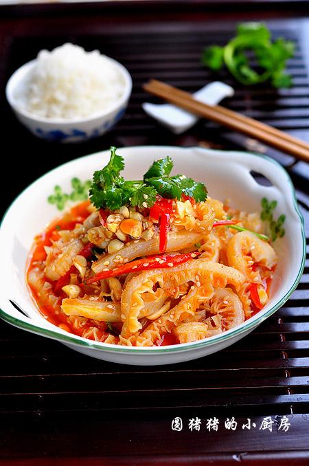 红油牛肚丝的做法