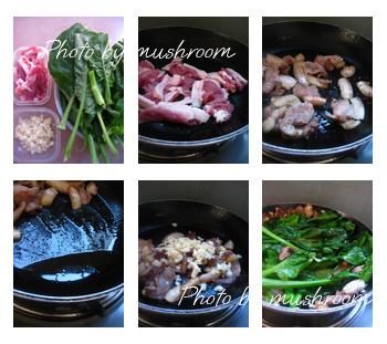 猪油炒芥兰的做法