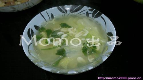 虾皮白菜汤的做法