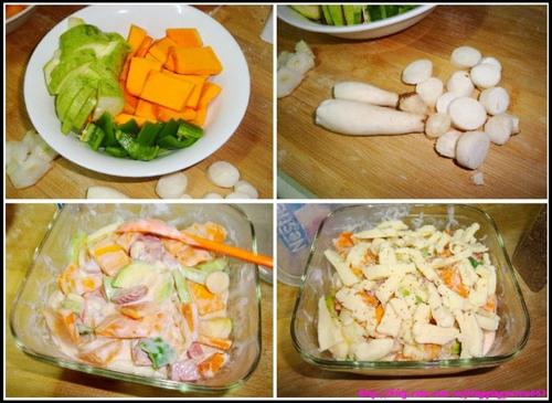 奶酪焗南瓜的做法