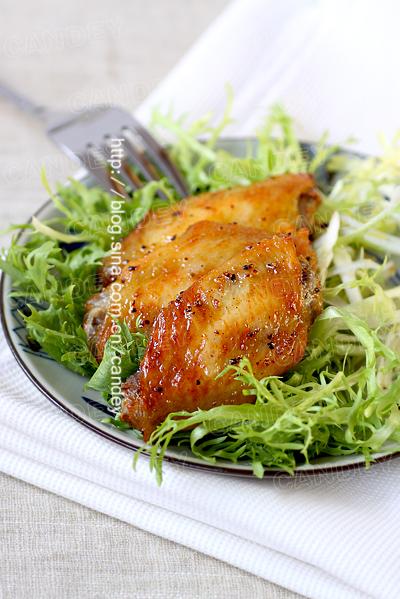 黑椒烤鸡翅的做法