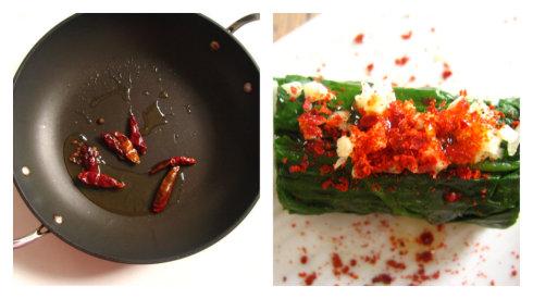 油泼菠菜的做法